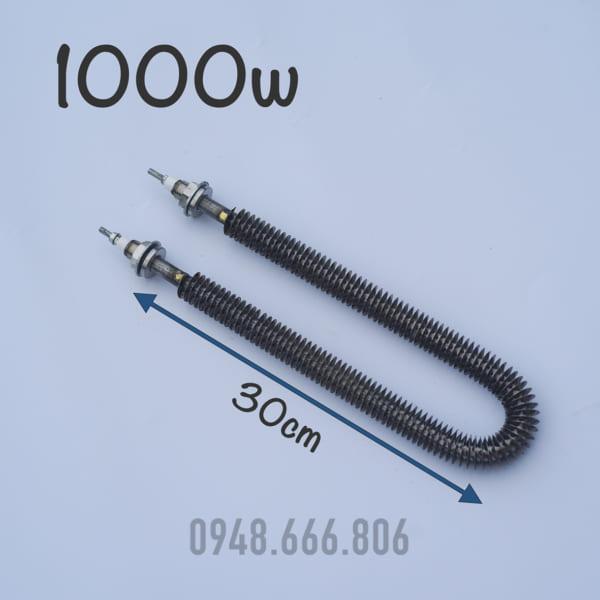 Điện trở sấy khô chữ U 30cm công suất 1000w 1500W điện áp 220V có cánh tản nhiệt